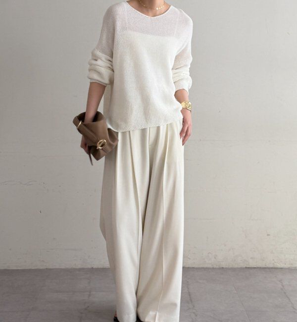  「2WAYギマコットンニット」|ニット・セーター|