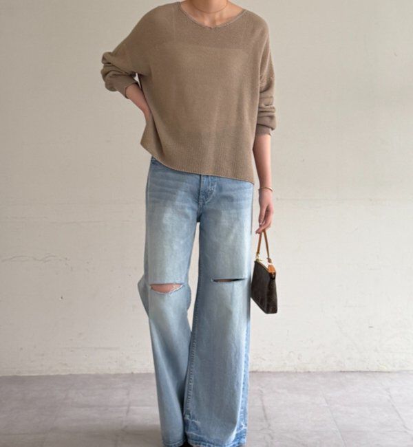  「2WAYギマコットンニット」|ニット・セーター|