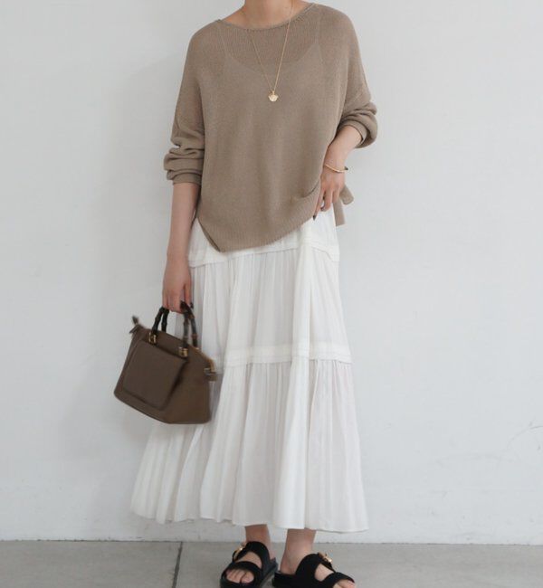  「2WAYギマコットンニット」|ニット・セーター|