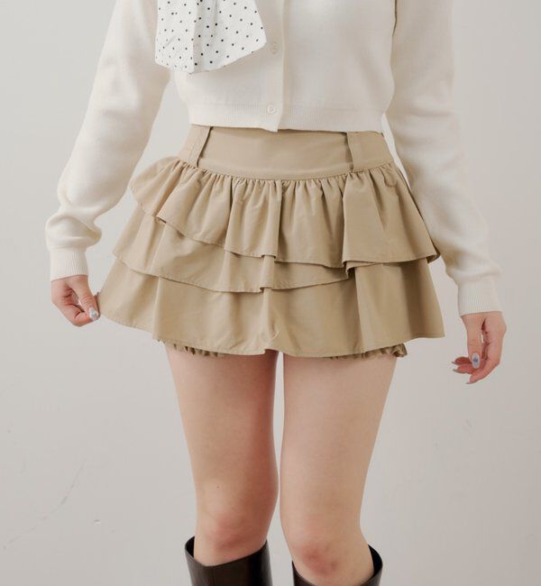  「レイヤードフリルティアードスカート」|スカート|