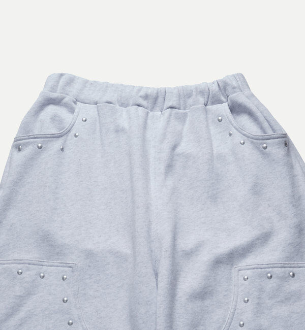  「スタッズ裏毛デザインパンツ / 【新色グレー追加】」|チノ|