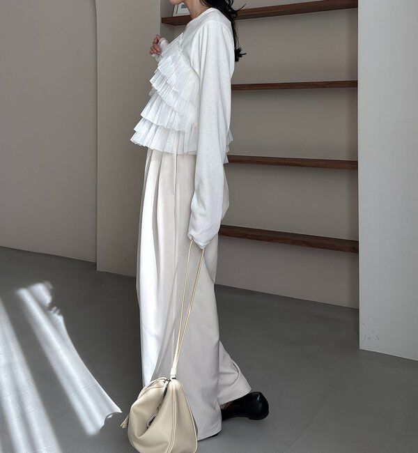  「【kon企画】フリルドッキングロンT」|Tシャツ・カットソー|