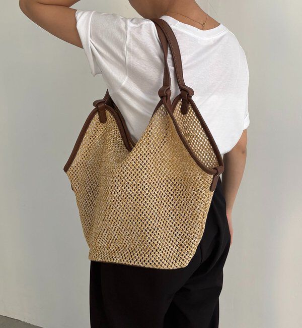  「【ミニショルダーSET】トリミングバケットトートバッグ」|トートバッグ|