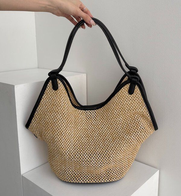  「【ミニショルダーSET】トリミングバケットトートバッグ」|トートバッグ|