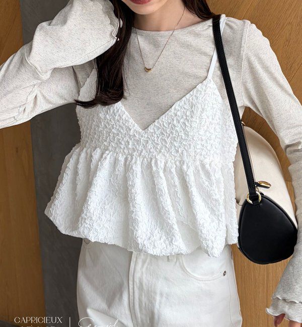  「【LE'MAGE&times;gemeilコラボ】バブルバルーンキャミ」|シャツ・ブラウス|