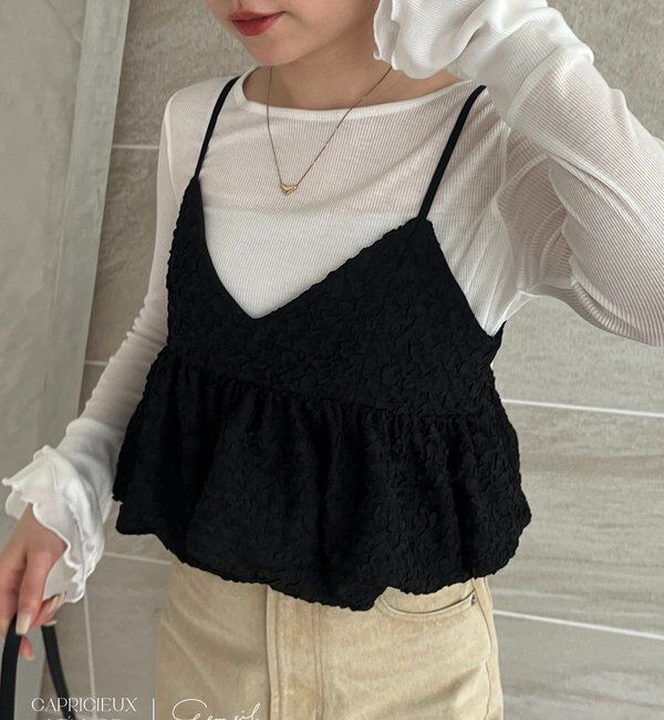  「【LE'MAGE&times;gemeilコラボ】バブルバルーンキャミ」|シャツ・ブラウス|