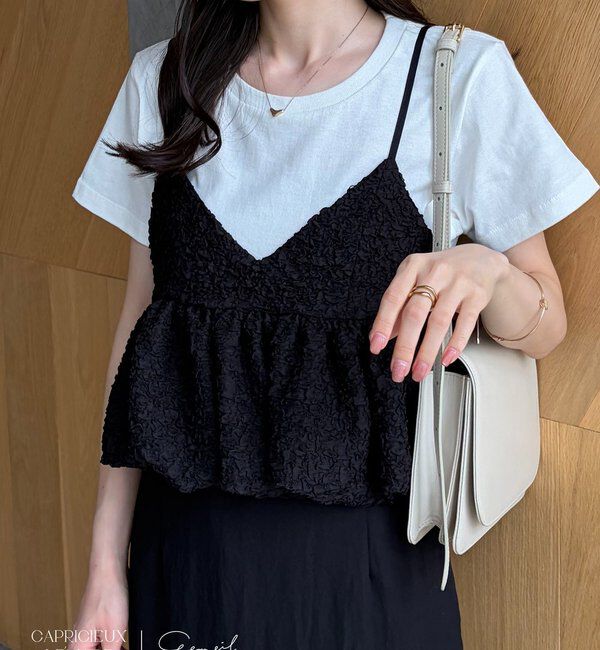  「【LE'MAGE&times;gemeilコラボ】バブルバルーンキャミ」|シャツ・ブラウス|