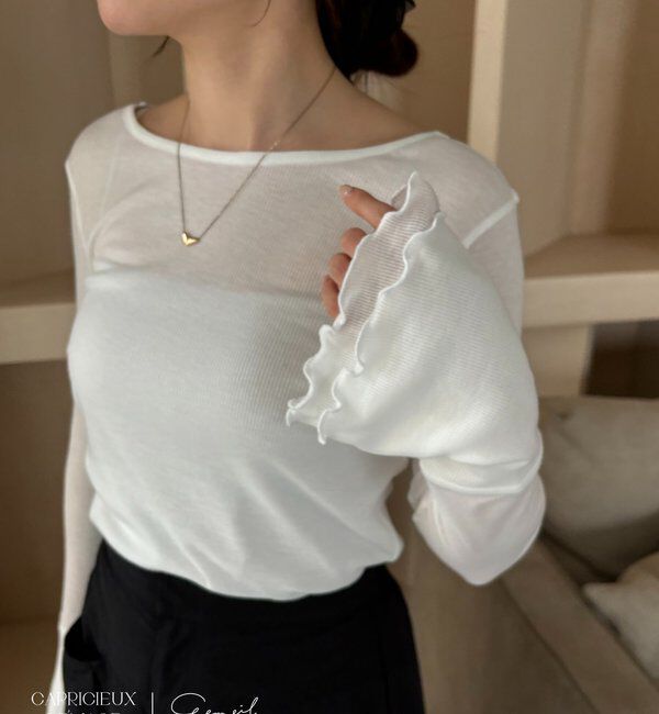  「【LE'MAGE&times;gemeilコラボ】ティアードスリーブロンT」|Tシャツ・カットソー|