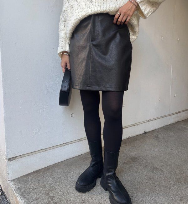  「レザーミニスカート」|スカート|