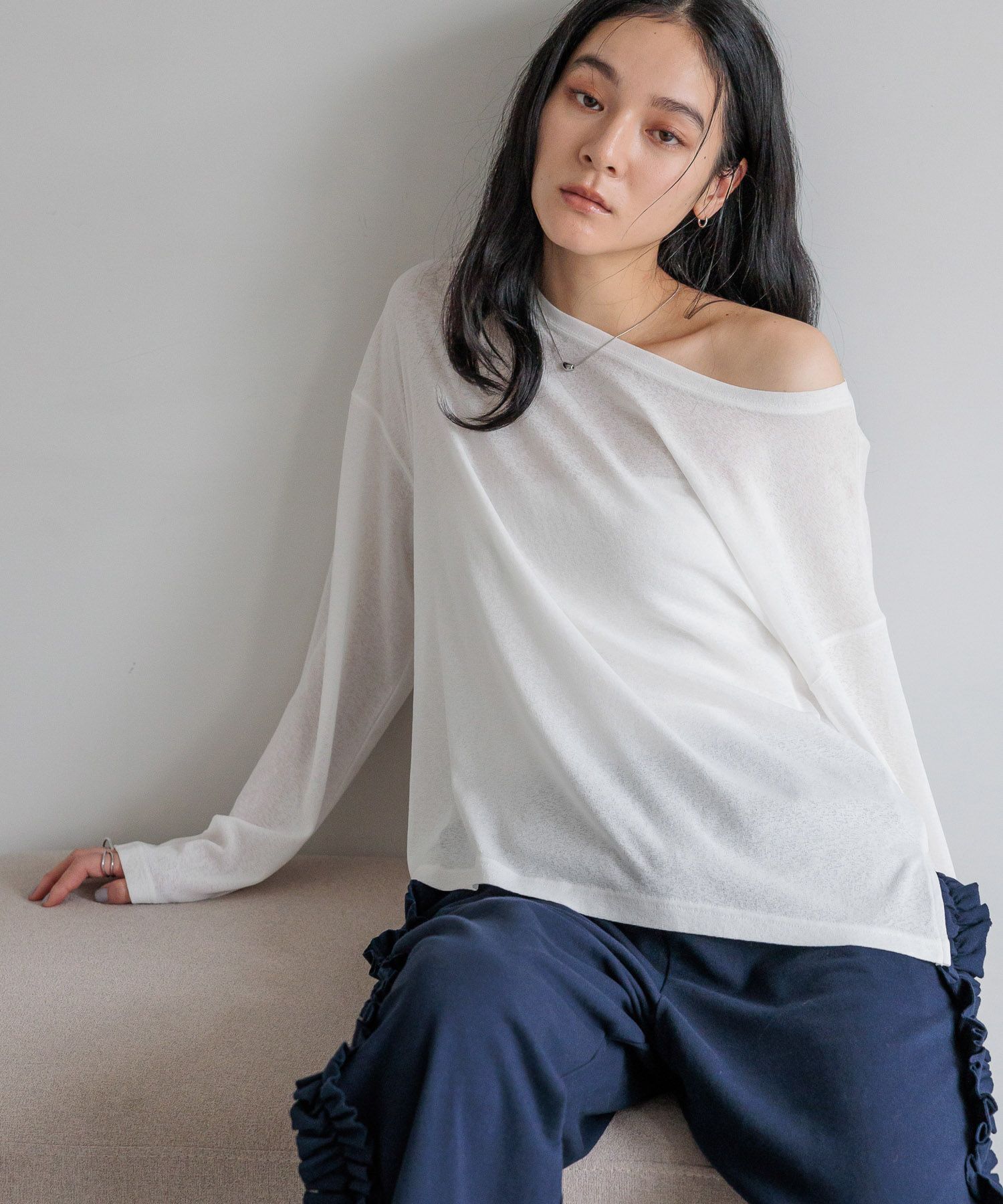 LOWRYS FARM「ＵＳＥＦＵＬシアープルオーバー」|Tシャツ・カットソー|OFF