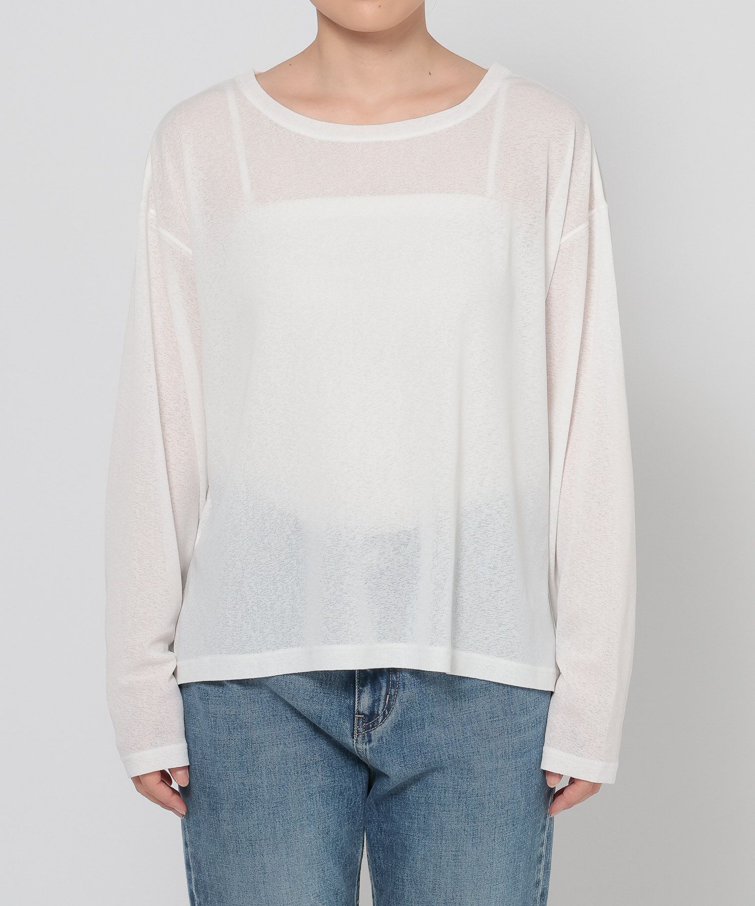 LOWRYS FARM「ＵＳＥＦＵＬシアープルオーバー」|Tシャツ・カットソー|