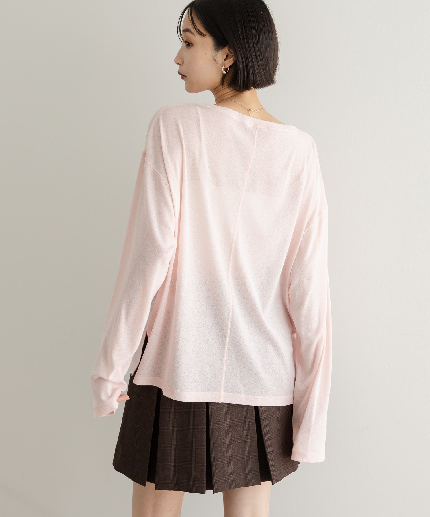 LOWRYS FARM「ＵＳＥＦＵＬシアープルオーバー」|Tシャツ・カットソー|