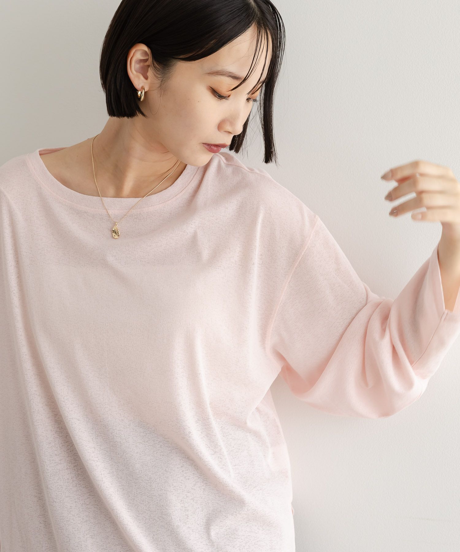 LOWRYS FARM「ＵＳＥＦＵＬシアープルオーバー」|Tシャツ・カットソー|