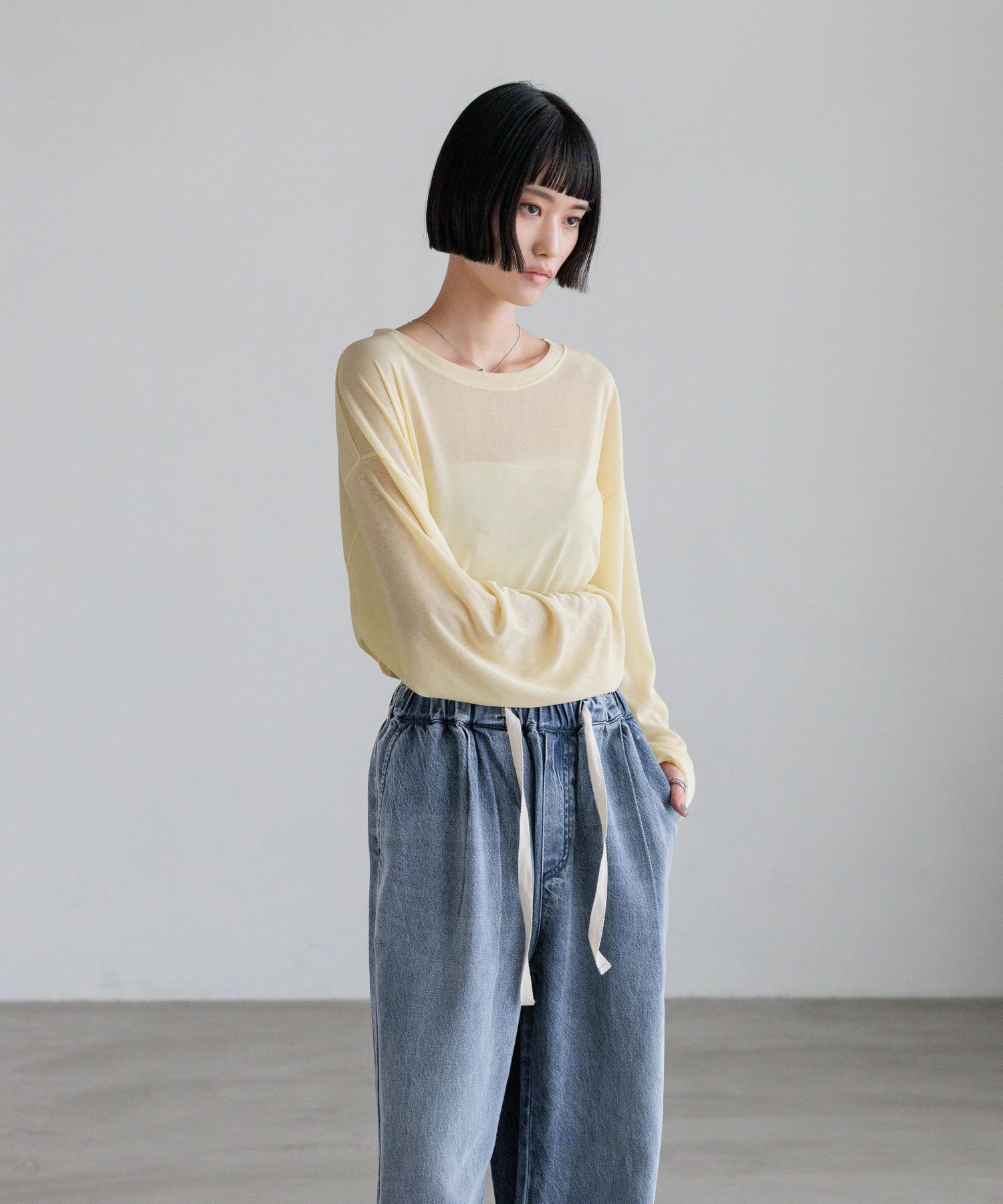 LOWRYS FARM「ＵＳＥＦＵＬシアープルオーバー」|Tシャツ・カットソー|