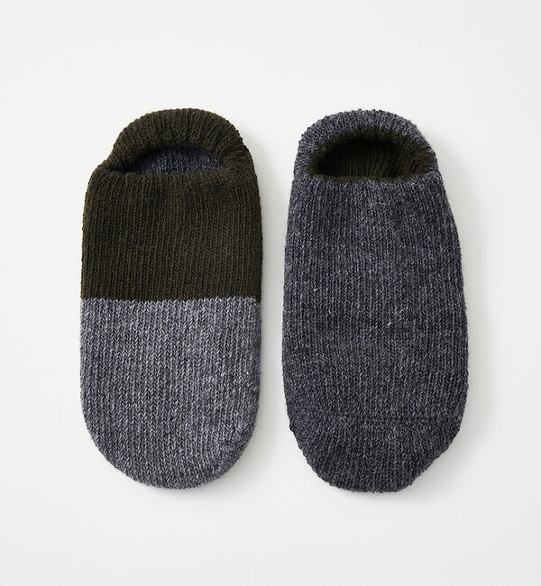 collex「【ecuvo】別注 2カラー ルームスリッポン メンズ」|ソックス|