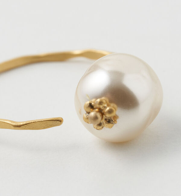 collex「【Ljud】 ガラスパールリングSNOW」|リング|