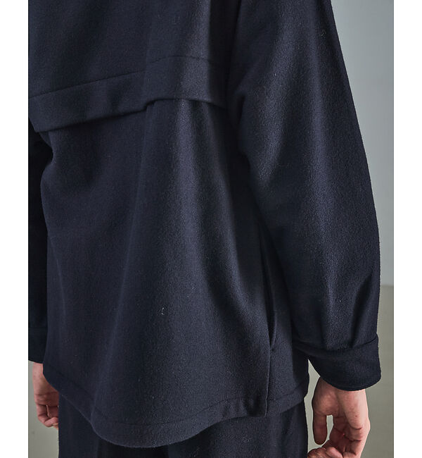 ABAHOUSE「【セットアップ対応】ウールミルド CPOシャツブルゾン/ ボックスシルエット」|ブルゾン・スタジャン|