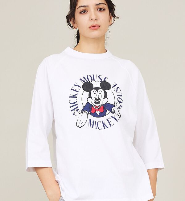 ABAHOUSE「【GOOD ROCK SPEED / グッドロックスピード】Mickey/ 7分」|Tシャツ・カットソー|ホワイト