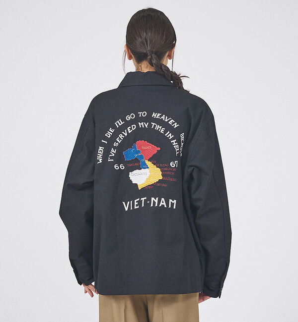 ABAHOUSE「【TAION / タイオン】NON DOWN REVERSIBLE VET BL」|ブルゾン・スタジャン|