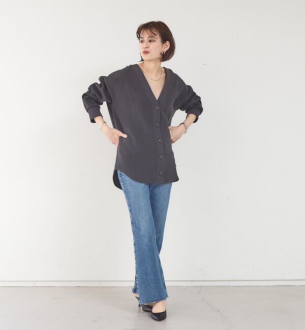 Rouge vif「【セットアップ対応】2WAYワッフルカーデ」|カーディガン|