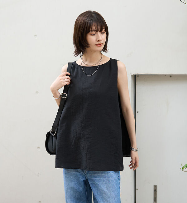 Rouge vif「前後2WAYノースリパールブラウス」|シャツ・ブラウス|