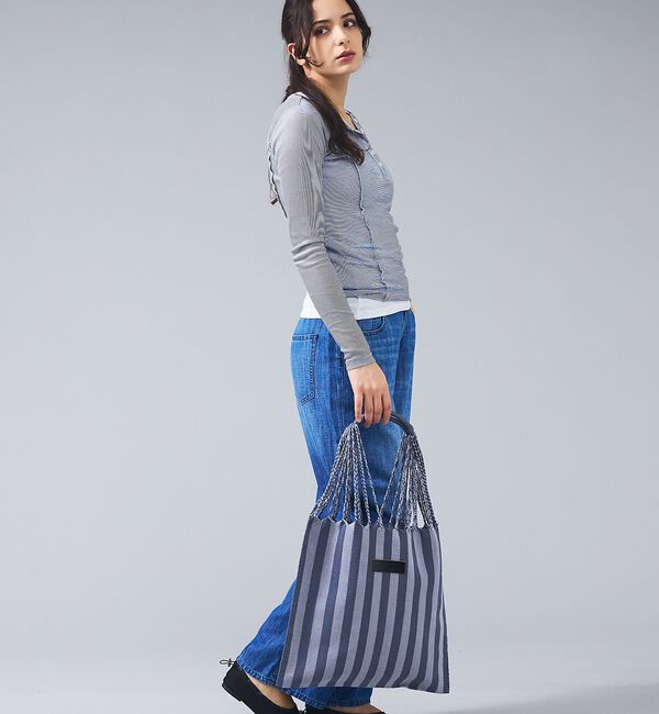 Rouge vif「【MOON BIRD/ムーンバード】手織りハンモックトートバッグ/手織り/A4サ」|トートバッグ|