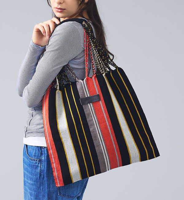 Rouge vif「【MOON BIRD/ムーンバード】手織りハンモックトートバッグ/手織り/A4サ」|トートバッグ|その他4