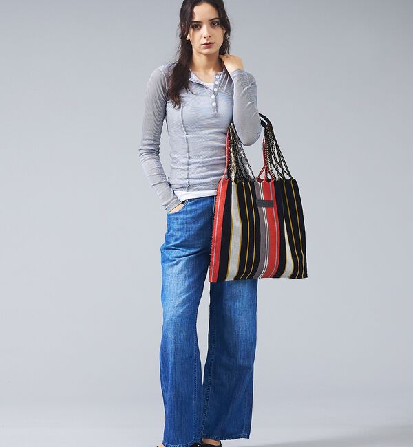 Rouge vif「【MOON BIRD/ムーンバード】手織りハンモックトートバッグ/手織り/A4サ」|トートバッグ|