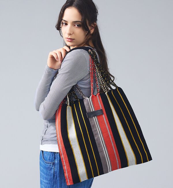 Rouge vif「【MOON BIRD/ムーンバード】手織りハンモックトートバッグ/手織り/A4サ」|トートバッグ|