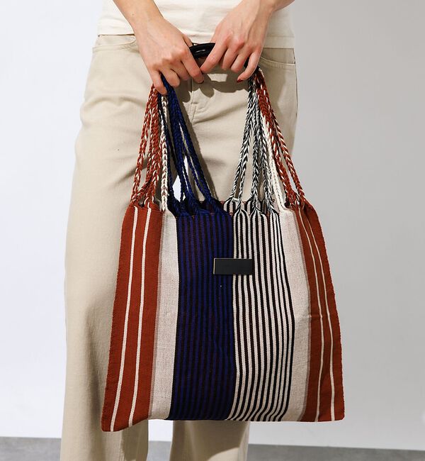 Rouge vif「【MOON BIRD/ムーンバード】手織りハンモックトートバッグ/手織り/A4サ」|トートバッグ|その他7