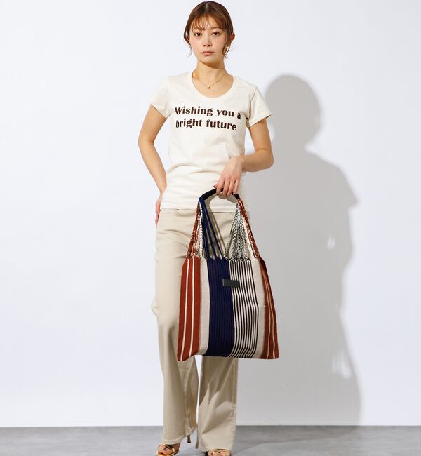 Rouge vif「【MOON BIRD/ムーンバード】手織りハンモックトートバッグ/手織り/A4サ」|トートバッグ|