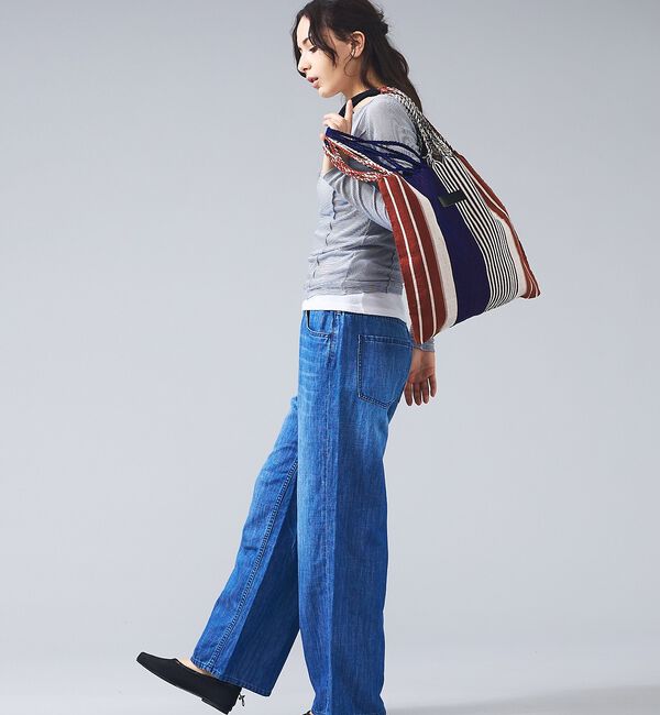 Rouge vif「【MOON BIRD/ムーンバード】手織りハンモックトートバッグ/手織り/A4サ」|トートバッグ|