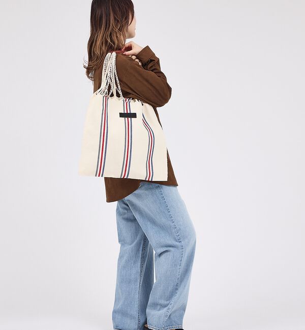 Rouge vif「【MOON BIRD/ムーンバード】手織りハンモックトートバッグ/手織り/A4サ」|トートバッグ|