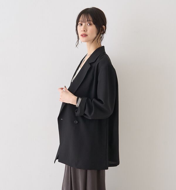 Rouge vif「バスケットメッシュダブルジャケット【予約】」|テーラードジャケット|