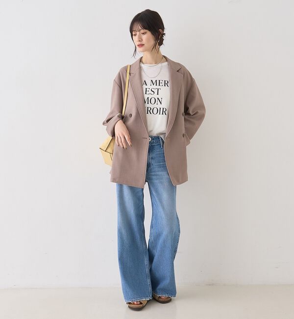 Rouge vif「バスケットメッシュダブルジャケット【予約】」|テーラードジャケット|