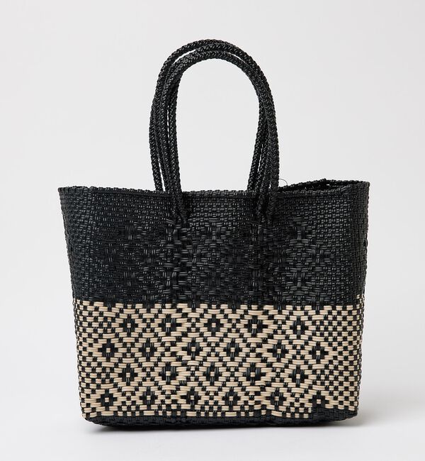 Rouge vif「【MOON BIRD/ムーンバード】手編みのメルカドバッグS/かごバッグ/ハンド」|かごバッグ|