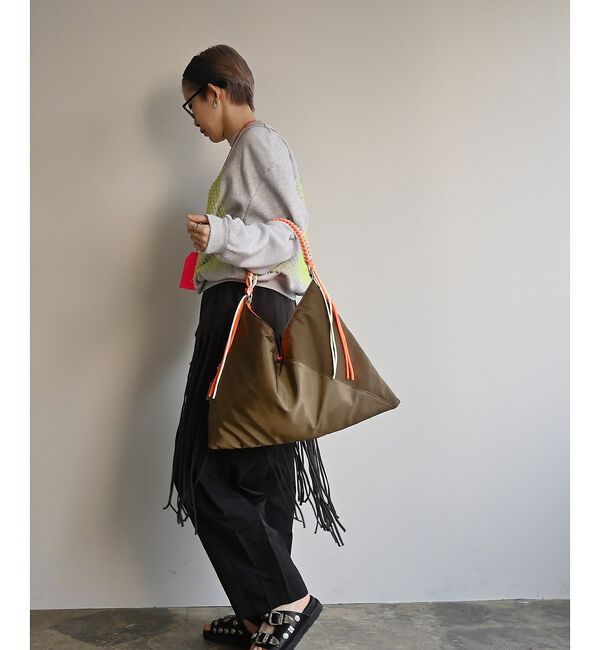 Rouge vif「【cheek/チーク】ネオンハンドルトライアングルショルダー/C26002/ワン」|ショルダー・メッセンジャー|