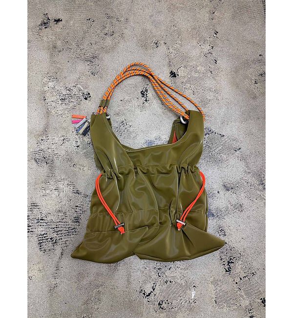 Rouge vif「【cheek/チーク】　TieredcodeoneShoulder/ティアードコ」|ショルダー・メッセンジャー|カーキ