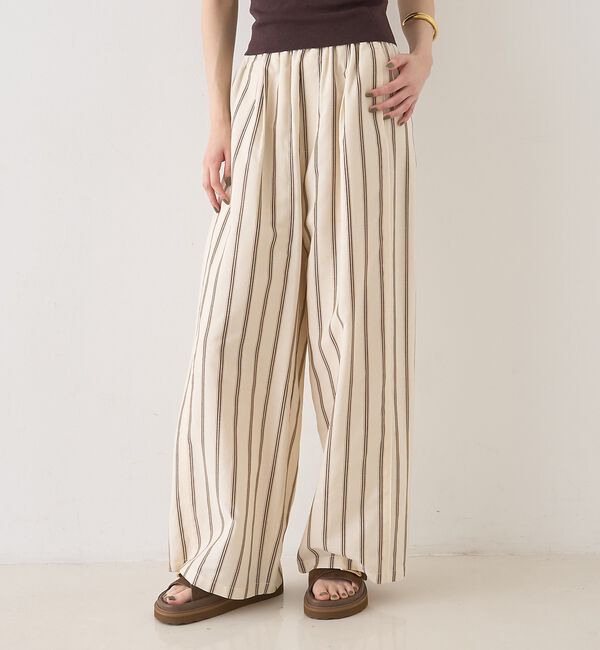 Rouge vif「ストライプイージーパンツ/ウエストゴム【予約】」|その他|