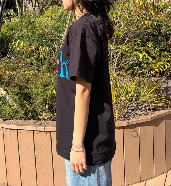 Rouge vif「【byeA./バイエー】Peach TEE/ロゴTシャツ」|Tシャツ・カットソー|