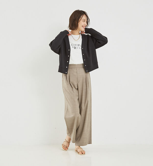 abahouse mavie「【セットアップ対応】シルキーダンボールカーディガン」|カーディガン|