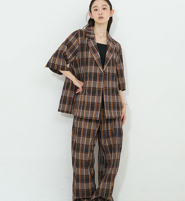 NOMINE「【セットアップ対応】ハーフスリーブ チェック ジャケット」|その他|