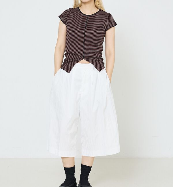 NOMINE「【Robert P. Miller】 パネル リブ スリット ハーフスリーブ/半」|Tシャツ・カットソー|