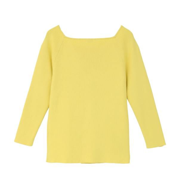 TIARA「スクエアネックリブニット」|ニット・セーター|