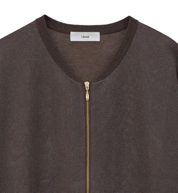 Liesse「シアーニットブルゾン」|ブルゾン・スタジャン|