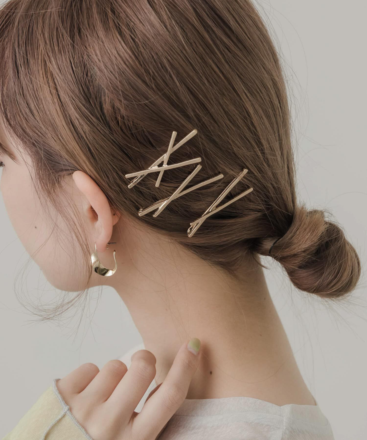 SMELLY「メタルクロスセットピン」|その他|ゴールド