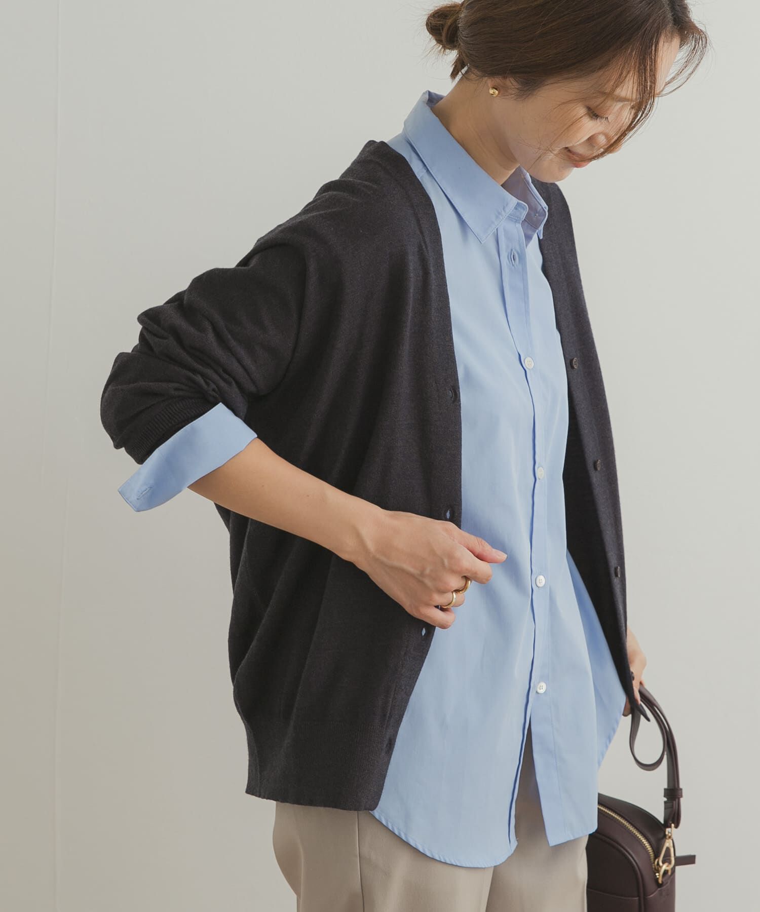 URBAN RESEARCH DOORS「Vネックソフトニットカーディガン」|ニット・セーター|