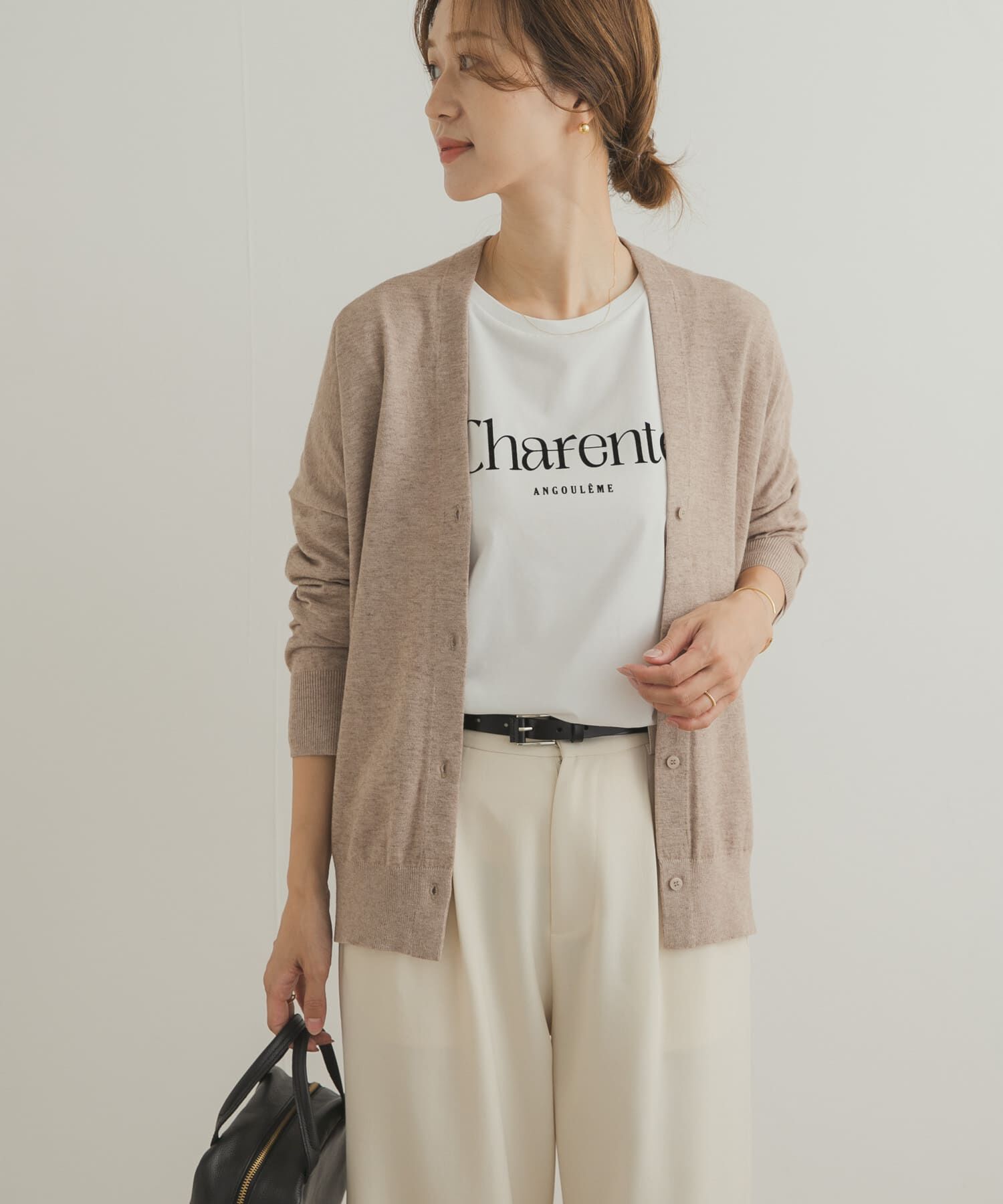 URBAN RESEARCH DOORS「Vネックソフトニットカーディガン」|ニット・セーター|