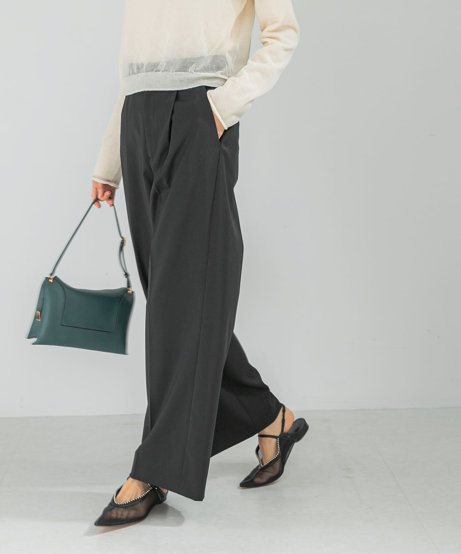 URBAN RESEARCH ROSSO「防シワハイウエストワイドスラックス」|その他|