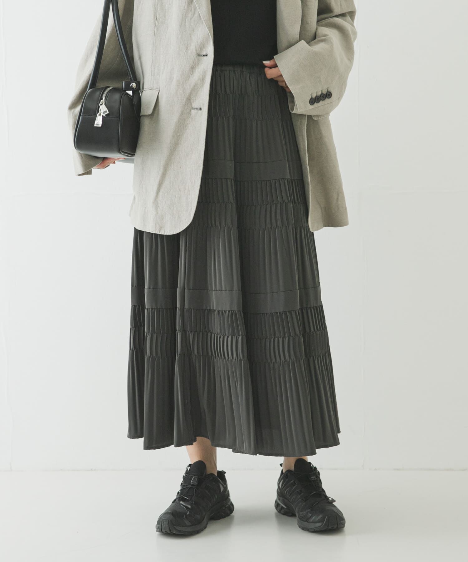 URBAN RESEARCH「プリーツティアードスカート」|スカート|